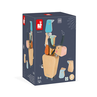 Janod stacking game Buffalo 11pcs