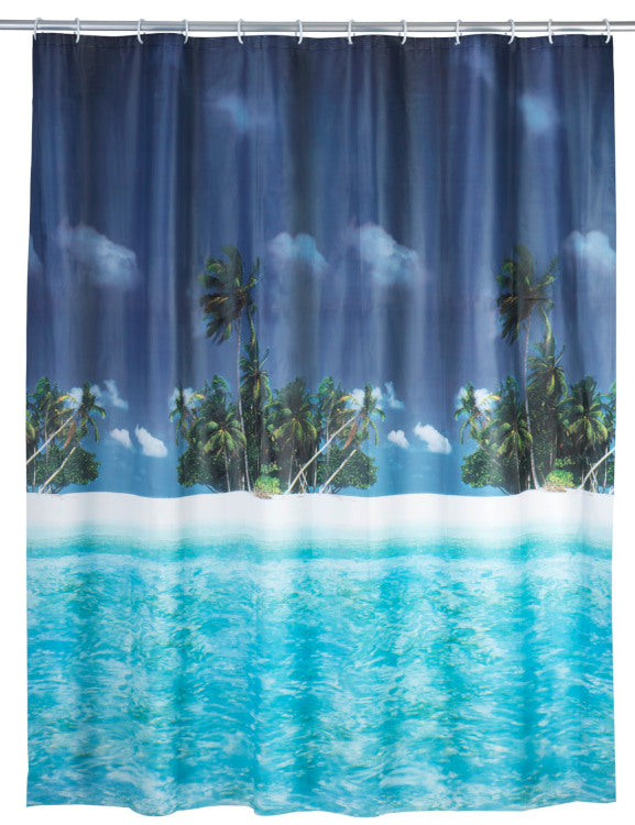 Wenko shower curtain PEVA palm beach