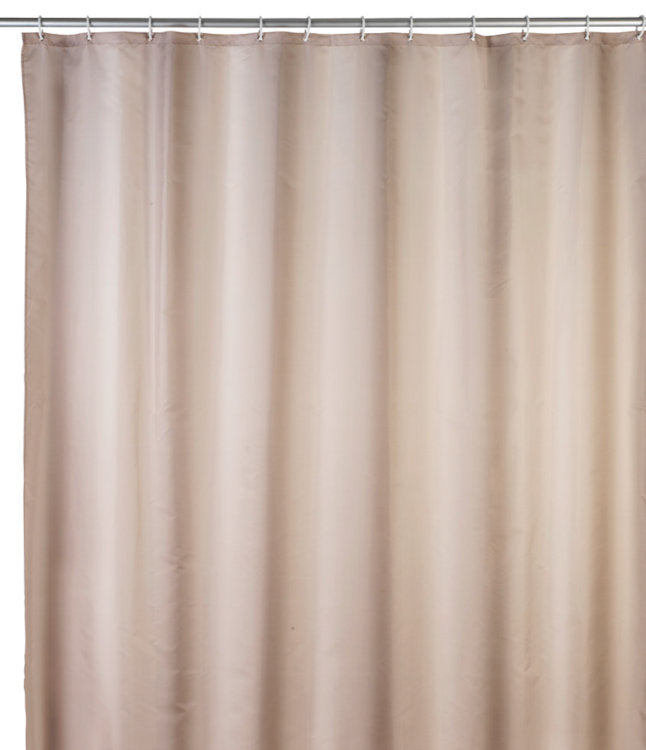 Wenko Duschvorhang Beige Polyester, Anti-Schimmel