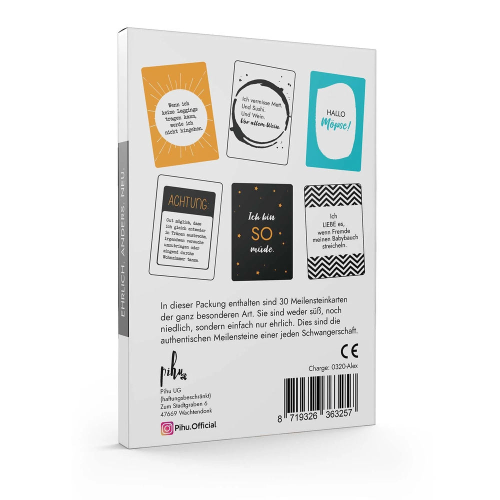 Cartes d'étape de grossesse de Simon Jan