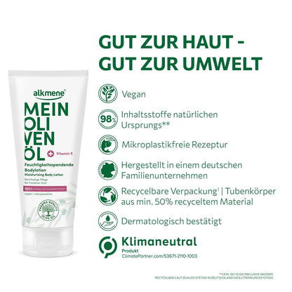 MEIN OLIVENÖL, Feuchtigkeitsspendende Bodylotion, 200 ml
