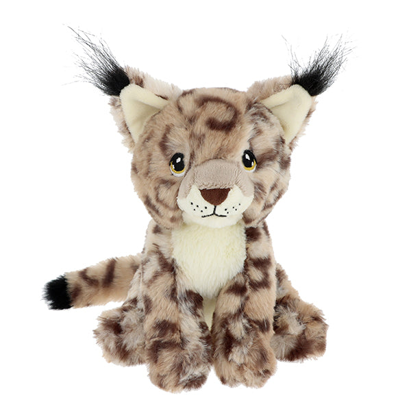 Keeleco peluche chat sauvage, 18 cm