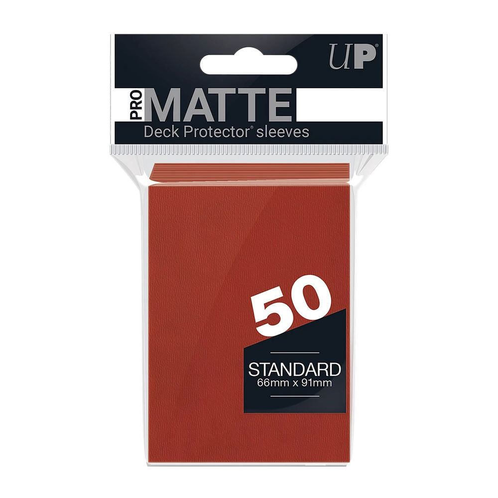Ultra Pro Red PRO-Matte Deck Protector Standard (50)