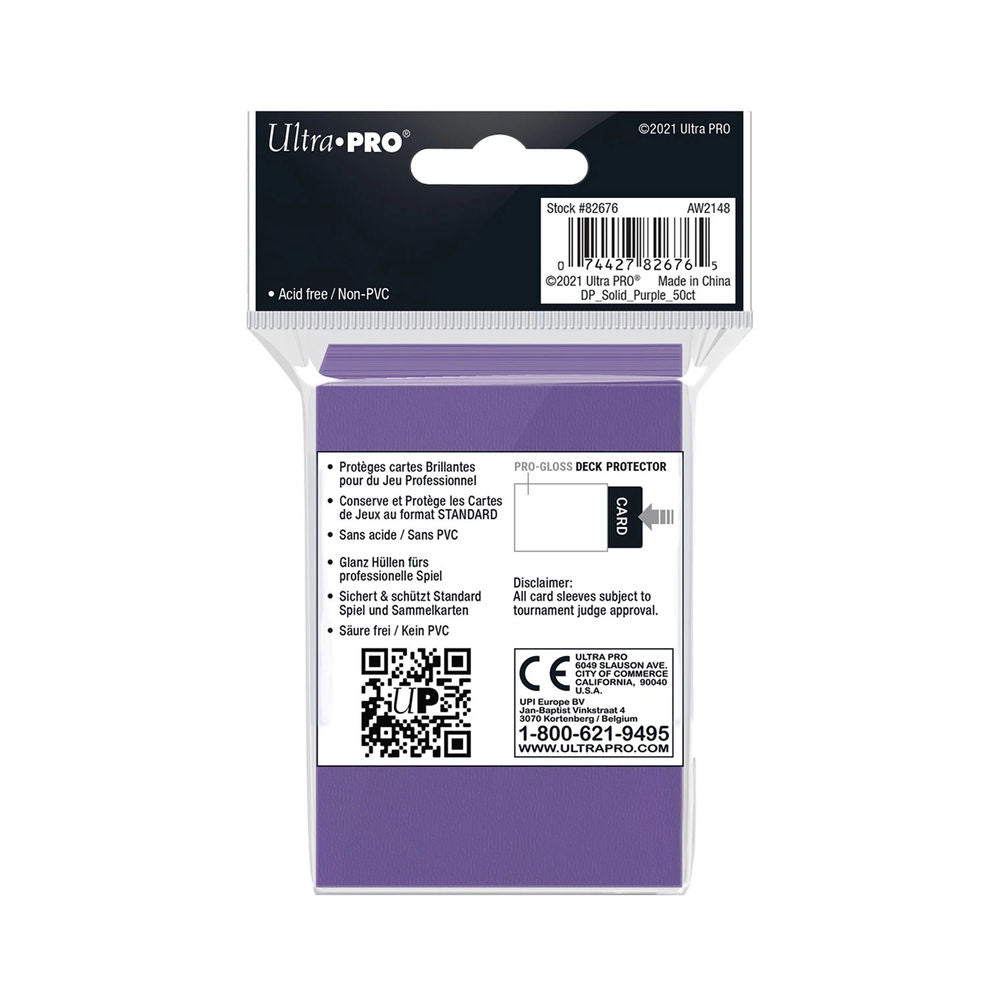 Ultra Pro Purple Deck Protector Standard (50) NOUVELLE TAILLE
