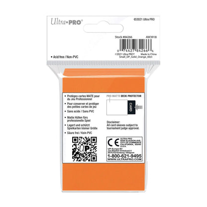 Ultra Pro Orange PRO-Matte Deck Protector Small (60)