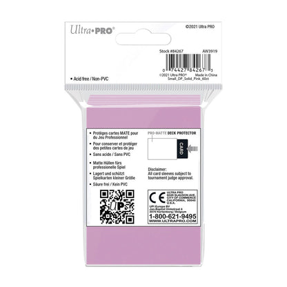 Ultra Pro Pink PRO-Matte Deck Protector Small (60)