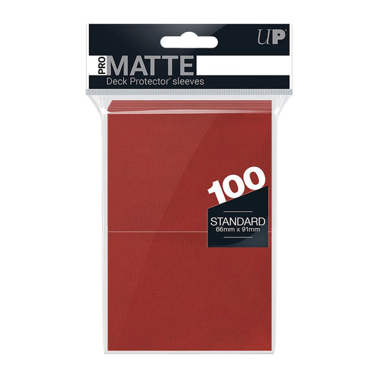 Ultra Pro Red PRO-Matte Deck Protector Standard (100)