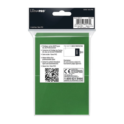 Ultra Pro Green PRO-Matte Deck Protector Standard (100)