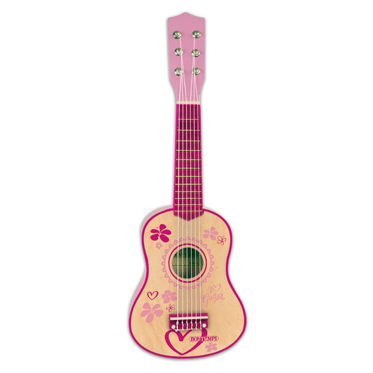 Bontempi Gitarre 6 Saiten, pink, 55 cm
