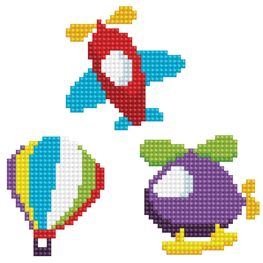 Diamond Painting Sticker Flugzeuge