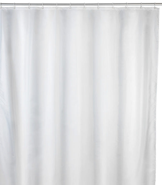 Wenko shower curtain plain white, polyester