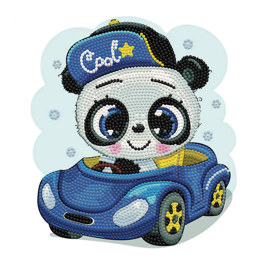 Diamond Painting Panda Auto