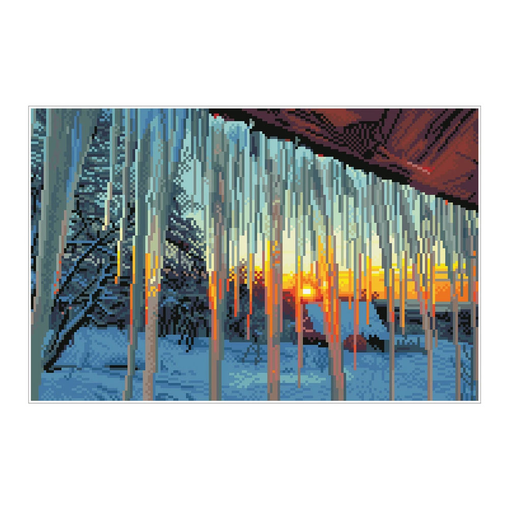 Diamond Painting Eiszapfen