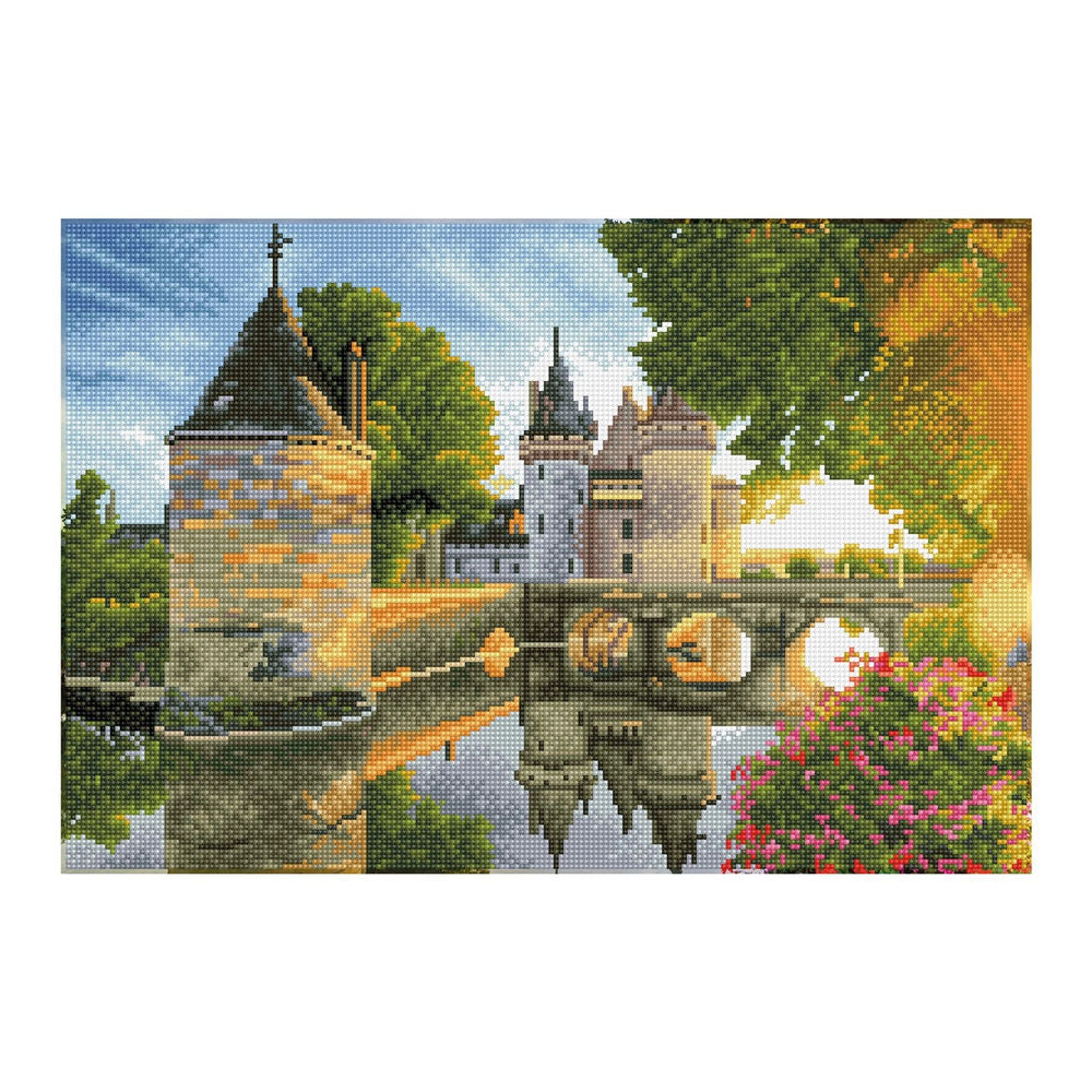 Diamond Painting Wasserschloss