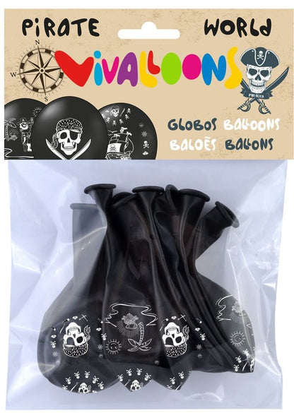 Ballons Pirate Vivalloons 8 pièces dans un sachet