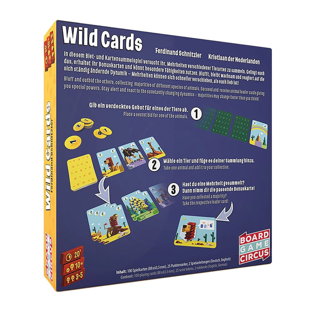Board Game Circus Wild Cards (d,e)