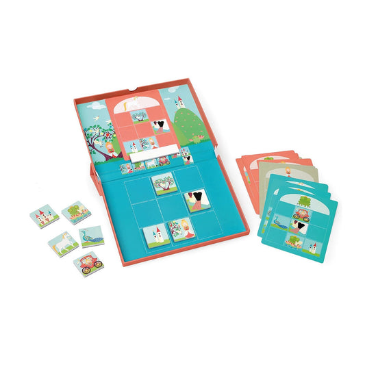 Jeu d'apprentissage magnétique à gratter Princesse et Licorne
