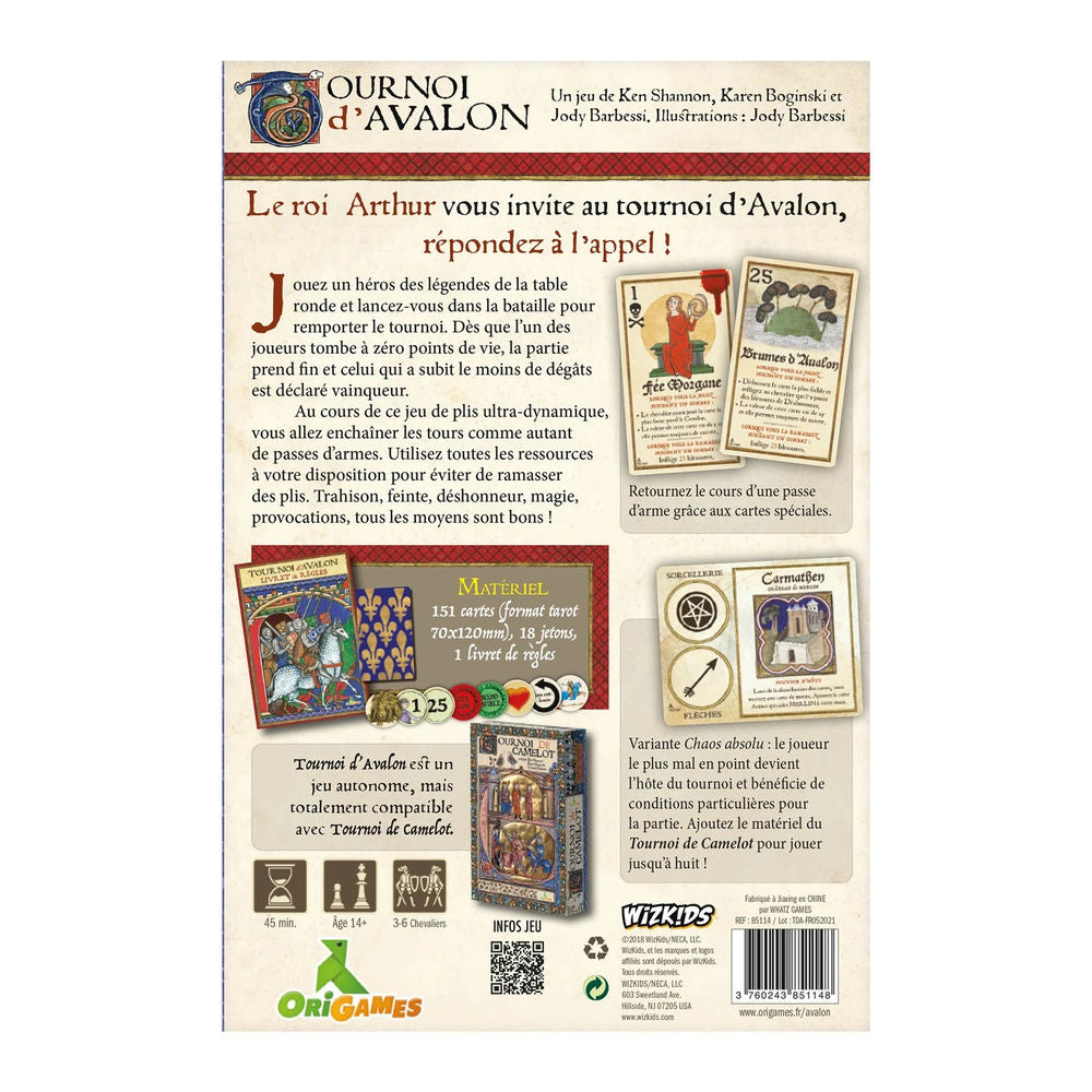 Origames Tournament of Avalon (f)