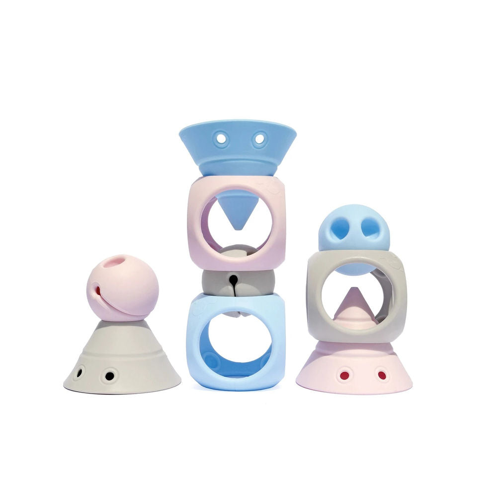 Moluk Building Genius educational/construction game set pastel