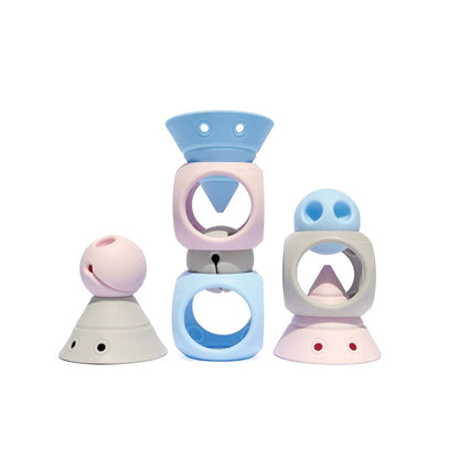 Moluk Building Genius educational/construction game set pastel