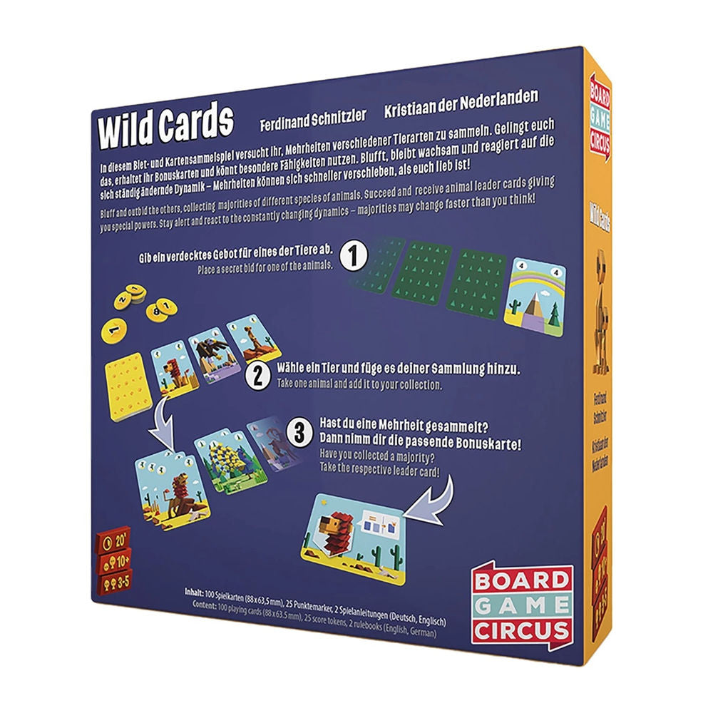 Board Game Circus Wild Cards (d,e)