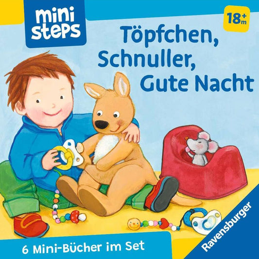 Ravensburger ministeps: Mein erster Bücher-Würfel: Töpfchen, Schnuller, Gute Nacht (Bücher-Set)
