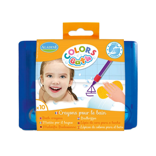 Aladine 10 colouring pencils for the bathtub