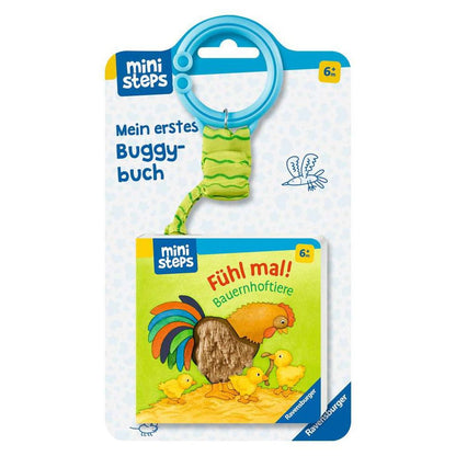 Minipas Ravensburger : Mon premier livre buggy : Ressentez-le ! Animaux de la ferme