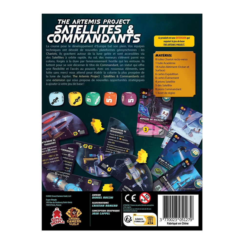 Super Meeple Artemis Project-Satellites&Commanders(f)