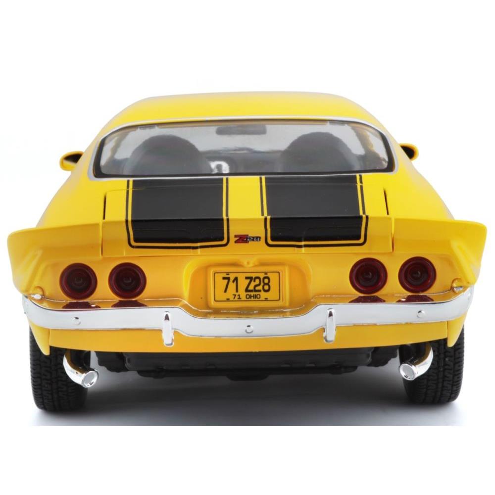 Maisto Chevrolet Camaro 1971 jaune 1/18
