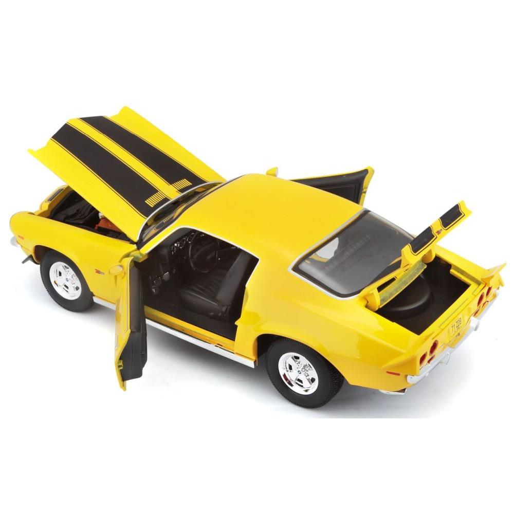 Maisto Chevrolet Camaro 1971 jaune 1/18