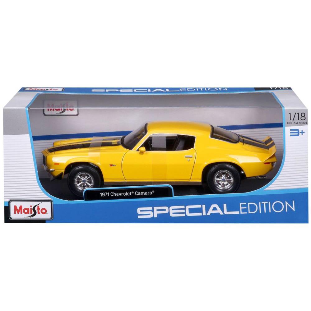 Maisto Chevrolet Camaro 1971 jaune 1/18