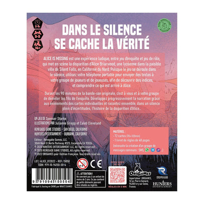 Origames Alice a disparu (f)