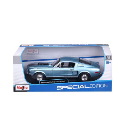 Maisto Ford Mustang GT Cobra 1968 bleue 1/18