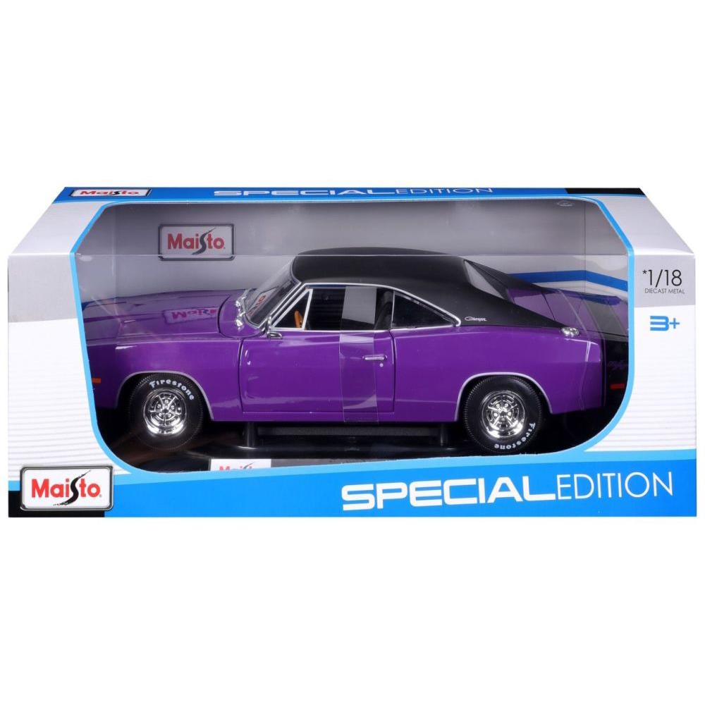 Maisto Dodge Charger R/T 1969 1/18 violette