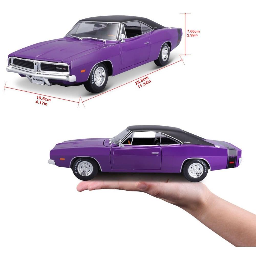 Maisto Dodge Charger R/T 1969 1/18 violette