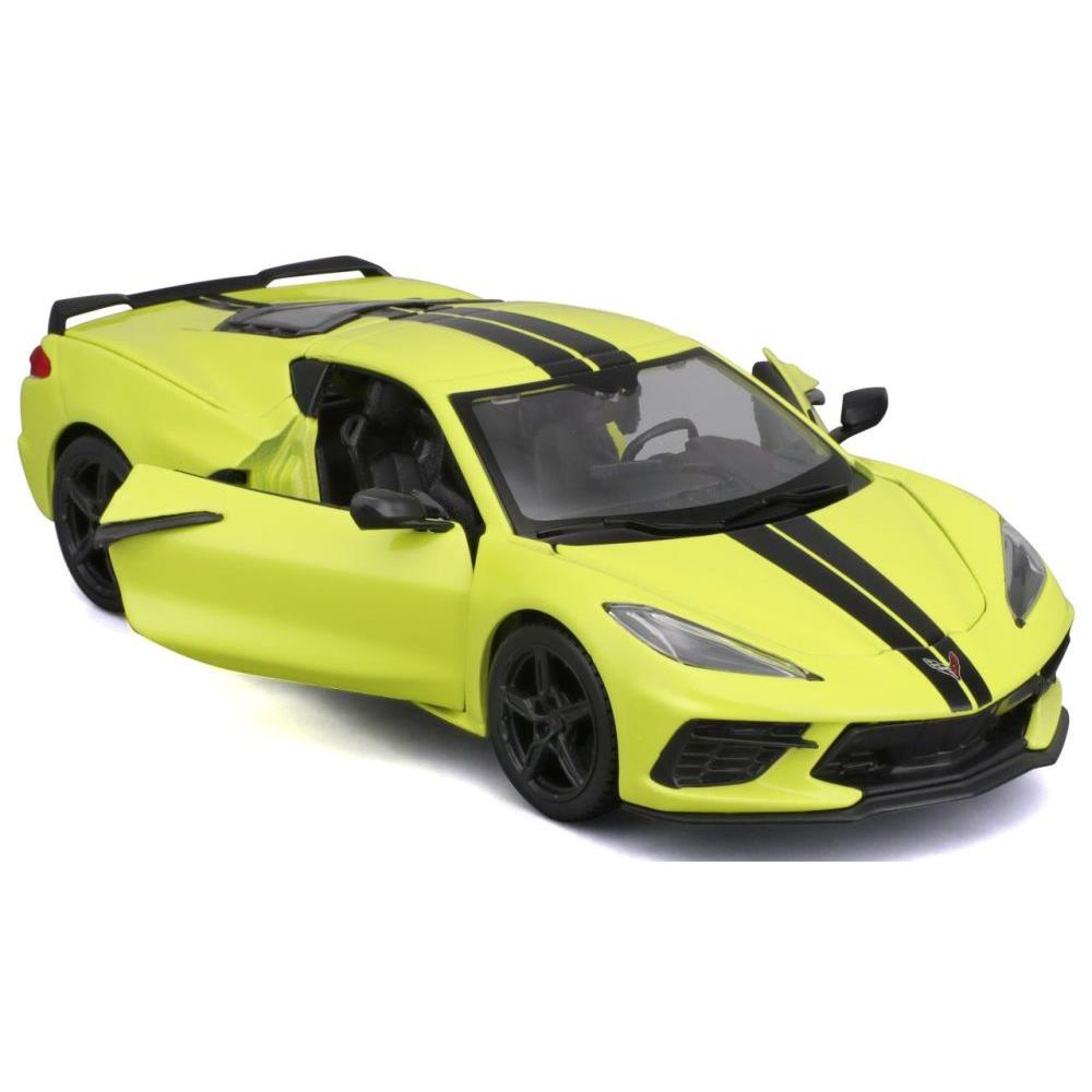 Maisto Chevrolet Corvette Stingray Coupé 2020, jaune, 1:24