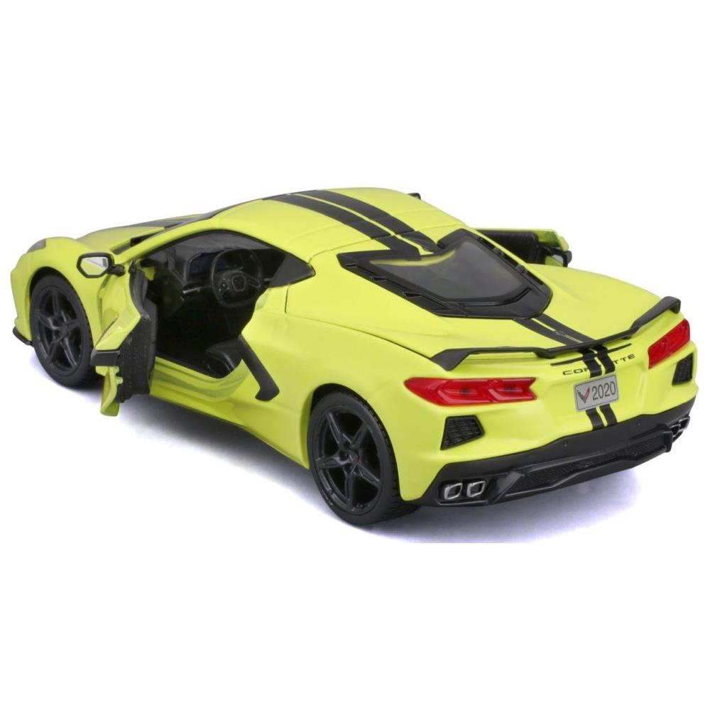 Maisto Chevrolet Corvette Stingray Coupé 2020, jaune, 1:24