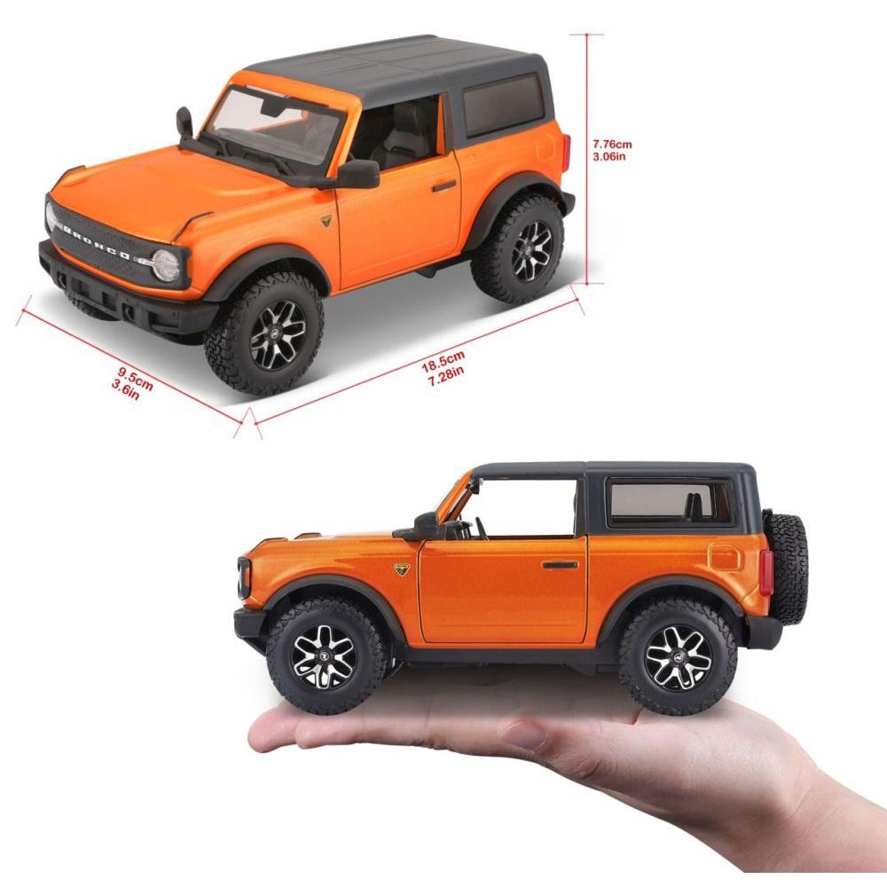 Maisto Ford Bronco Badlands 2021, orange, 1:24