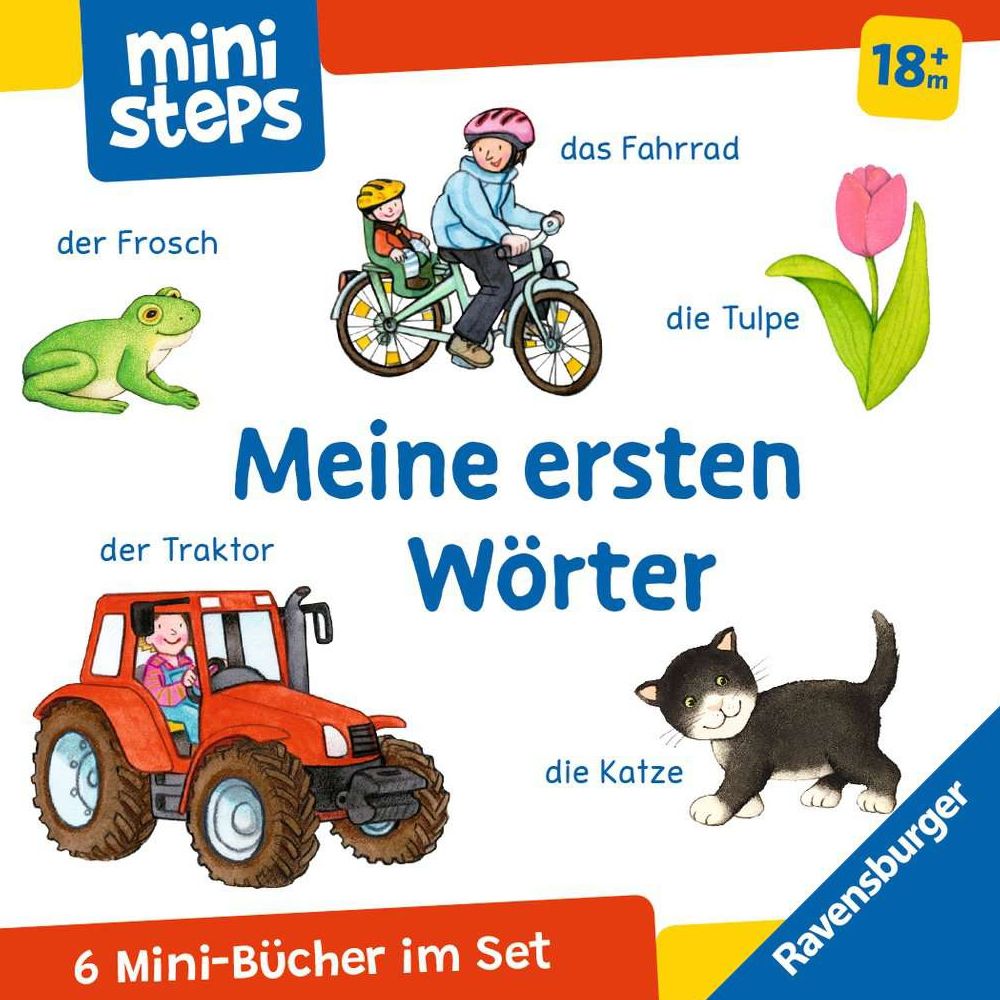 Minipas Ravensburger : Mon premier livre cube : Mes premiers mots (coffret de livres)