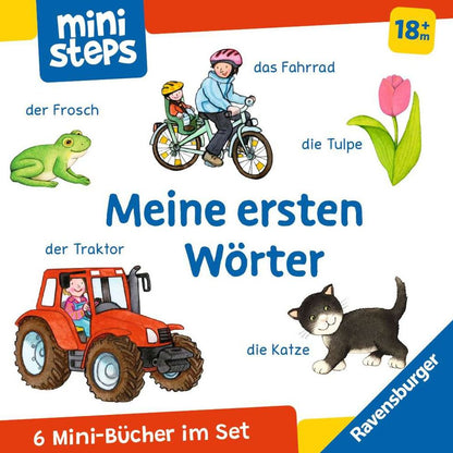Minipas Ravensburger : Mon premier livre cube : Mes premiers mots (coffret de livres)