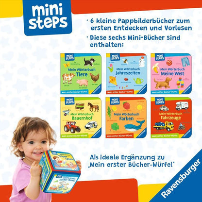 Minipas Ravensburger : Mon premier livre cube : Mes premiers mots (coffret de livres)