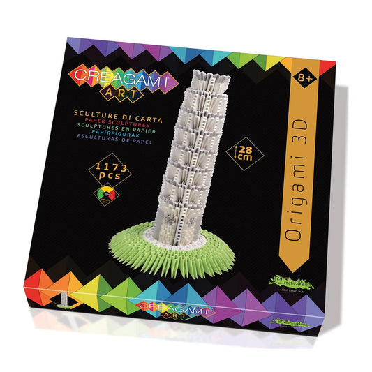 Creagami Origami 3D Schiefe Turm von Pisa 1173 Teile