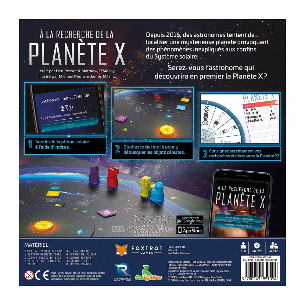 Origami for the Search for Planet X (f)