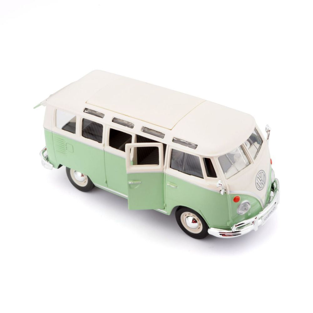 Maisto Volkswagen Bulli T1 Van Samba green 1/24