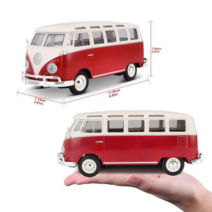Maisto Volkswagen Bulli T1 Van Samba Rouge/Blanc 1/24
