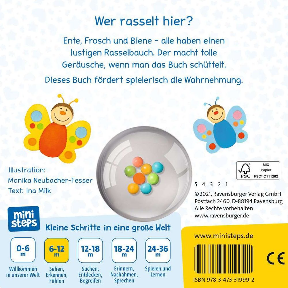 Minipas Ravensburger : Mes hochets Ri-Ra colorés