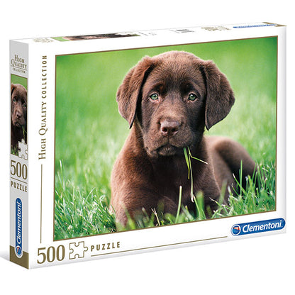 Clementoni puzzle chiot chocolat 500 pièces