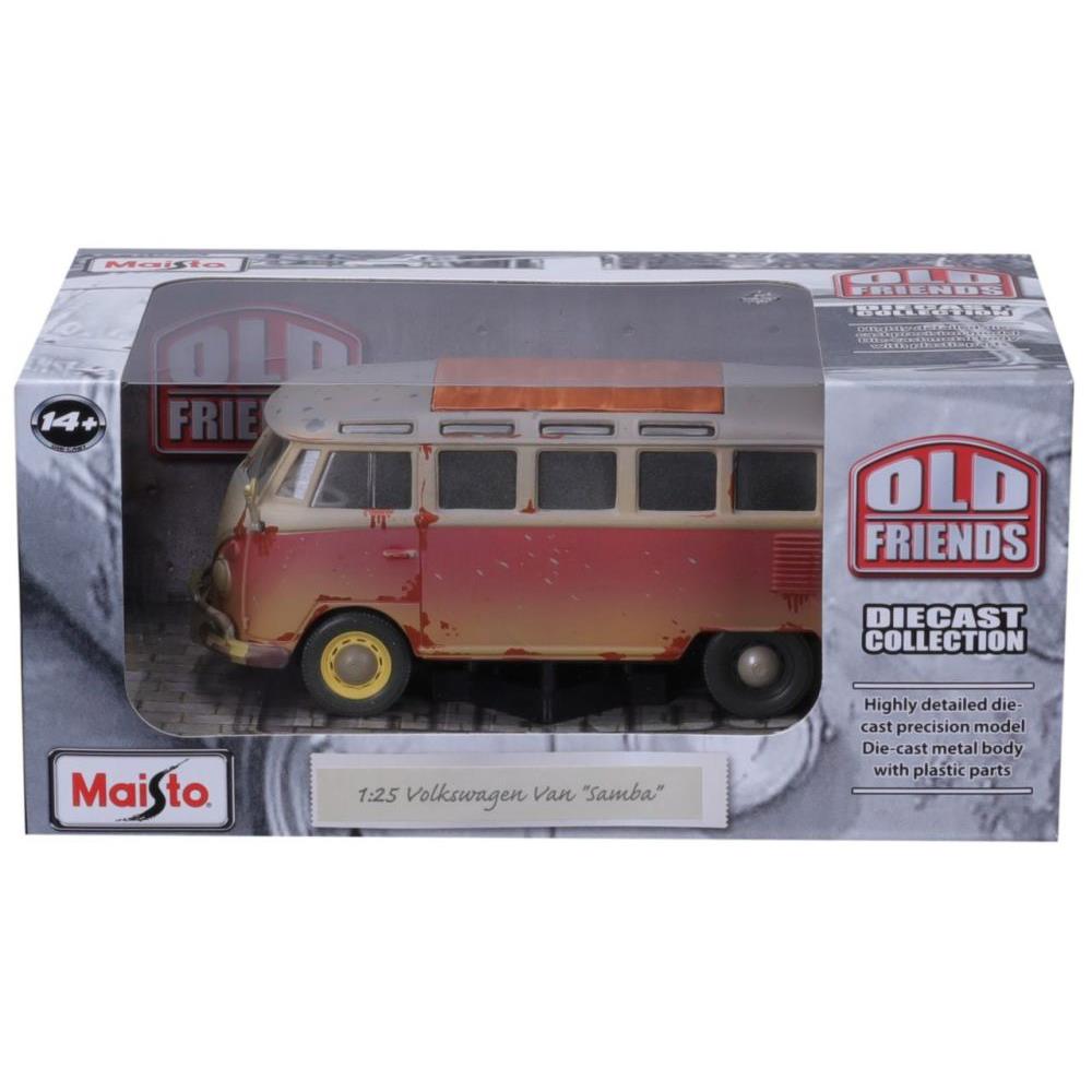 Maisto VW Van "Samba" Old Friends 1/24 red/white