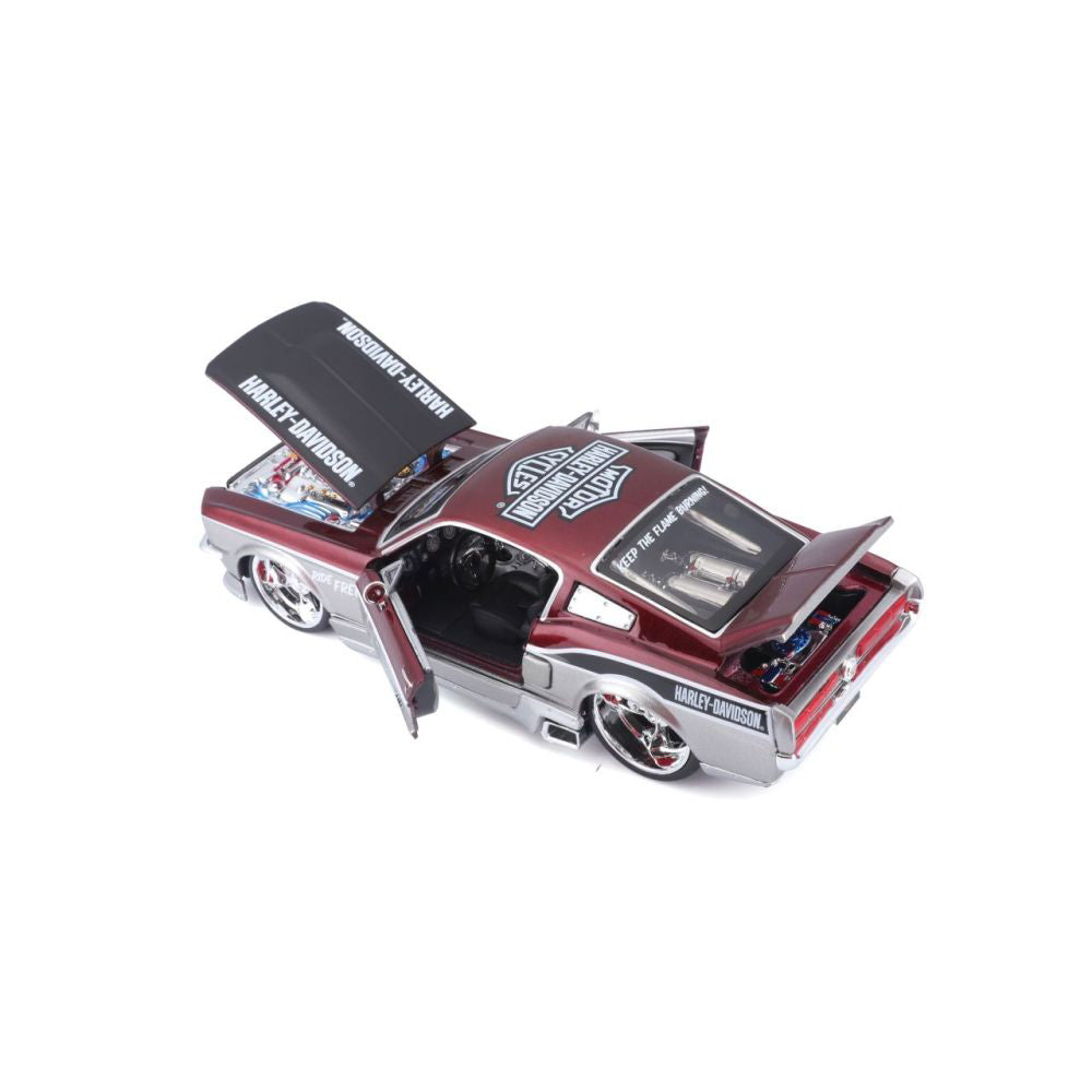 Maisto Ford Mustang GT 1967 Harley Davidson, 1:24